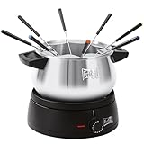 Parfait pour des soirées cosy : capacité de 1,5 L – idéal pour 2 à 8 personnes, sans PFAS et avec une garantie de 5 ans.