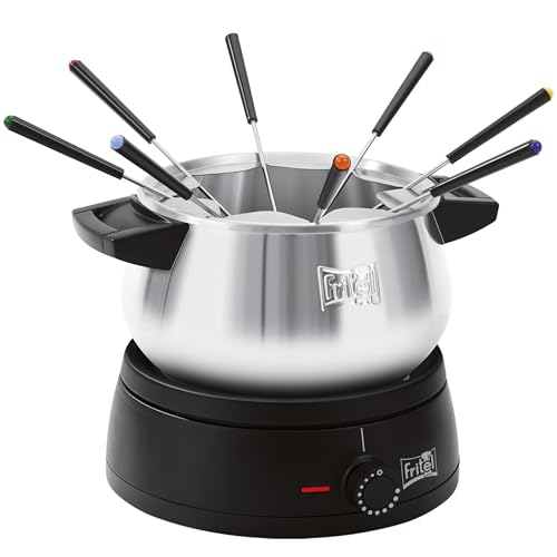 FRITEL Fondue FO 2470 - Set de fondue électrique - 1,5 l + 8 fourchettes à fondue incluses
