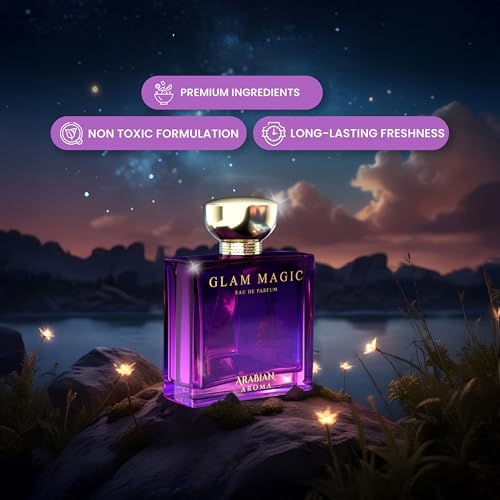 Image of Arabian Aroma Glam Magic Women's Perfume | Long Lasting Perfumes for Women | Floral Perfume -Women and Girls' perfume | Eau De Parfum (100ml)