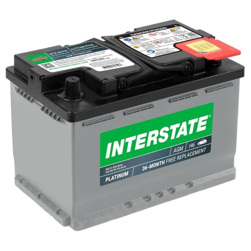 Image of Interstate Batteries Car Battery 12V 70Ah 760CCA Group H6, 48 AGM