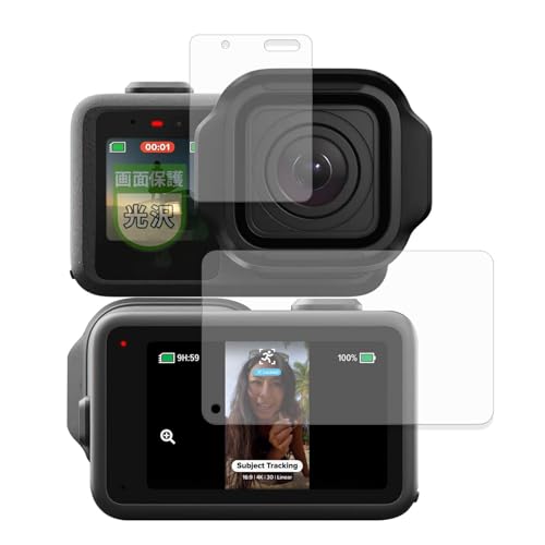 MotoMoto �t�B���� GoPro MISSION 1 / MISSION 1 PRO/MISSION 1 PRO ILS (�t�����g/���A) �p �ی�t�B���� �������Ŕ����� ���{��