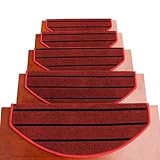 poncer un escalier en bois rouge Sécurité antidérapante : nos marches d'escalier pour marches en bois disposent d'un dos en TPE pour une meilleure adhérence. Le design autocollant assure un placement sûr, donnant la priorité à la sécurité de votre famille. En outre, ils protègent la finition des escaliers en bois, aidant à prolonger leur durée de vie tout en ajoutant une touche de style à votre intérieur. Idéal pour les familles recherchant à la fois fonctionnalité et esthétique.