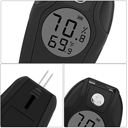 Tisfa Digital Hygrometer And Thermometer, Temperature Humidity Gauge With Dual Sensors For Cigar Humidor, Plant, Greenhouse, Pet Reptile, Guitar #TOP4