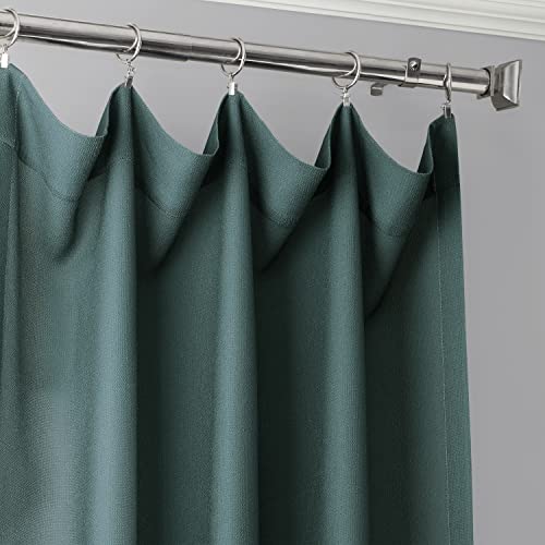 HPD Half Price Drapes Faux Linen Sheer Curtains for Living Room Bedroom (1 Panel), Polyester Blend, Ombre Aqua, 50 X 84 - Image 4