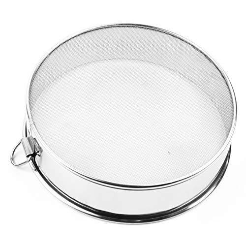 Fine Mesh Flour Sifter Sieve Strainer Stainless Steel Sifter, 8 Inch Sieves, Kitchen Stainless Steel Manual Flour Sifter Sieve Strainer Cooking Baking Tool, 8 Inch Sieves, Fine Mesh Flour Sifter S