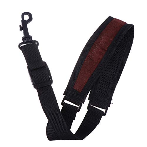 VICASKY Saxophone Shoulder Belt Skid Sax Neck Strap Wide Design for Pressure Distribution