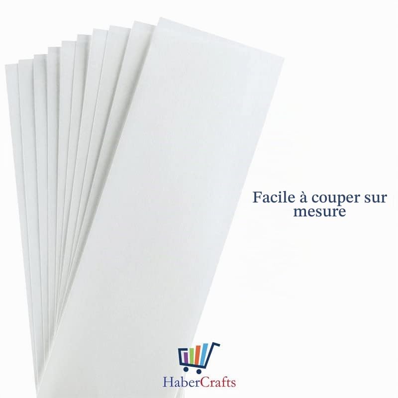 Habercrafts HC_BLOTTING_A3_300GSM_10 Feuilles de papier absorbant pour stylos à encre et à huile 300 g/m² super absorbant pour travaux manuels, élimination de l'excès (blanc, 10)