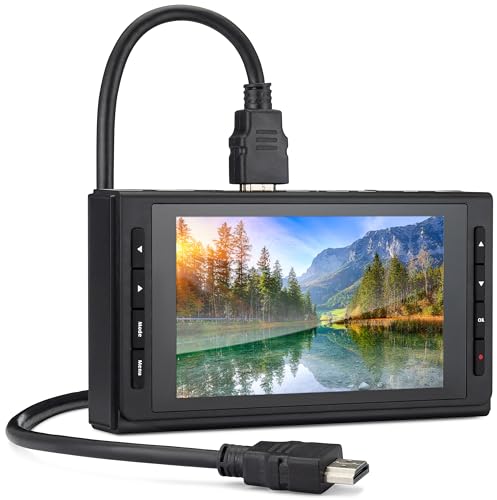 SoundBeast 4K HD Video Capture Box - Capture or Live Stream Video (with Audio) from HDMI [Content-Protected Sources Not Supported] AV VHS VCR DVD Camcorders Hi8 MiniDV - 5 LCD & Speaker
