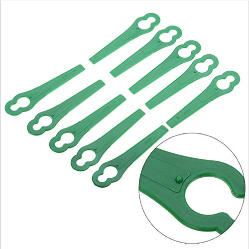 100PCS Trimmer Head Durable Plastic Blades Razor Universal Outdoor Garden Grass Lawn Machine Parts Replacement Mower for Bosch Einhell Lawn Mower,Grass Trimmers Accessary Gift for Gardener