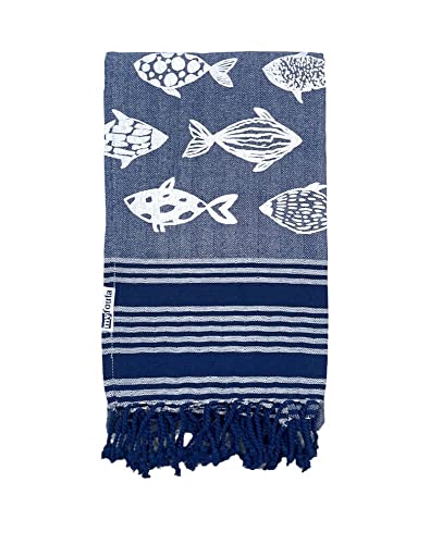 Fouta Aquarius 100% Cotone 90x180cm Telo Mare con