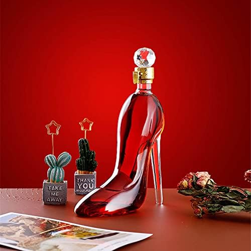 Whiskey Decanter,High Heel Decanter，With Bottle Cap Decanter,For Wine,Spirits,Tequila,Liquor Sobriety，Suitable For Banquets, Weddings, Birthday Parties(12oz/25oz)