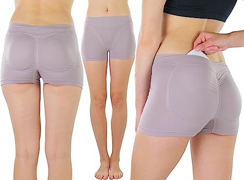 Image of ToBeInStyle Women's 6 Pack Butt Booster Padded Panty Briefs or Boyshorts w /Removable Thick Foam Pads