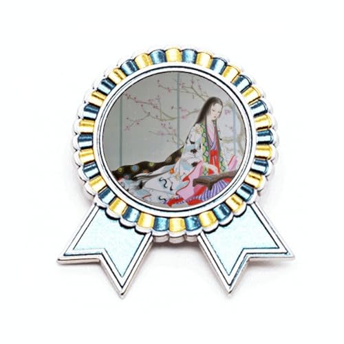 Broche fleur de prunier motif peinture chinoise en métal M le cadeau culturel idéal