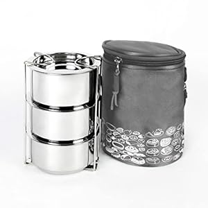 Stainless Steel Insulated Lunch Box With Insulated Bag |3pc (250ml each) Stackable & Leak Proof Containers| Lunch Box for Kids Office Men & Women | Insulated Bag for Extra Hot & Cold Food
