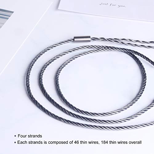 okcsc 2-polige 0,78 mm audio-vervangingskabel voor hoofdtelefoonkabel, 3,5 mm L-type, vergulde stekker, zuurstofvrij… - Afbeelding 7