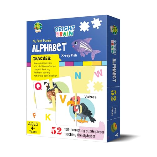 Image of The Book Tree Alphabet Puzzle - 52 Piece Jigsaw Puzzle for Preschoolers, Educational Toy for Learning ABC and Letters, Gifts for Kids Ages 3 to 6 by Majestic Book Club