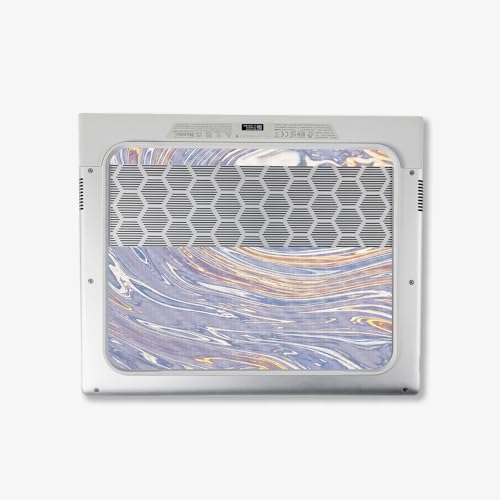 Image of MightySkins Carbon Fiber Skin Compatible With Alienware X14 R2 (2023) Full Wrap Kit - Liquid Silver | Protective, Durable Textured Carbon Fiber Finish | Easy To Apply & Change Styles | Made in the USA