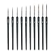 Morkia Détail Pinceau, 10 pcs Peinture Pinceaux Acrylique pour la Peinture à L'aquarelle Gouache et Acrylique,Ldéal pour des détails Minutieux et Finition