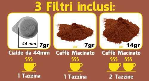 Sirge LussyO - Máquina de Café Espresso Manual, Cafetera Express, para Cafeteras y Monodosis, 15 bar, 1 L, 1140 W, color negro