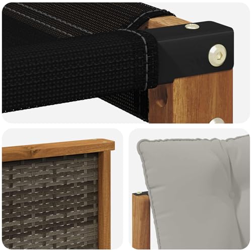 Ensemble de canapés d'extérieur 7 pcs vidaXL naturel et gris - 6