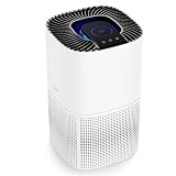 ZAFRO Air Purifier for Home Large Room, Air Quality Sensor & Automatic Speed, 360° HEPA Air Cleaner Covers Up to 1110 Sq. Ft. Low Noise Operation Sleep Mode, White
