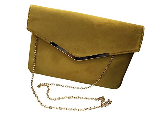 Chicastic Suede Envelope Clutch Purse - Green #TOP1