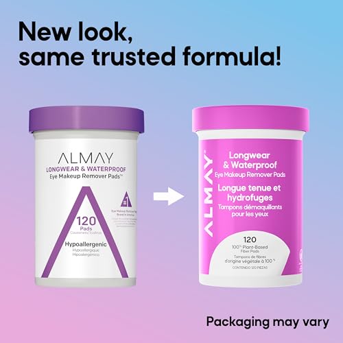 Image of Almay Longwear & Waterproof Eye Makeup Remover Pads, 24 Pack