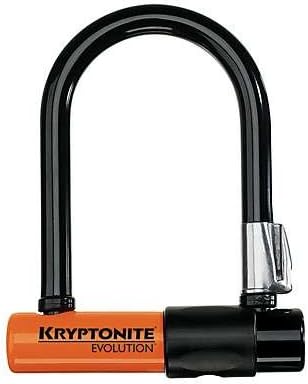 KryptoniteEvolution Min 5 Lock with Flex Frame U Bracket - Black/Orange