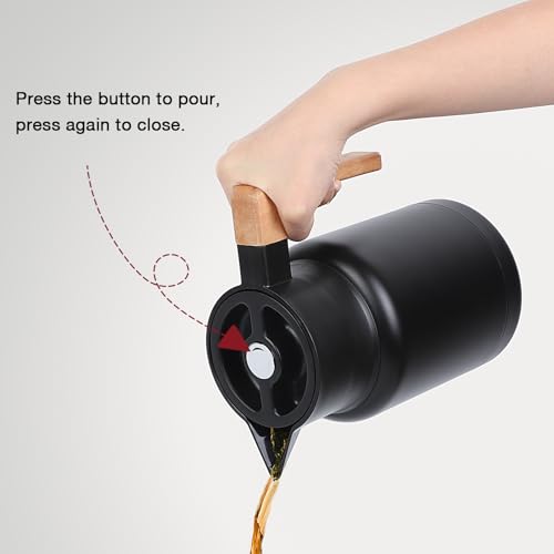 Miniatura 7 de Vinato Jarra Termica - Termo Café Grande Sin Bpa, Hermético Para Café Y Té, Botella Agua Acero Inoxidable 1.5 Litros