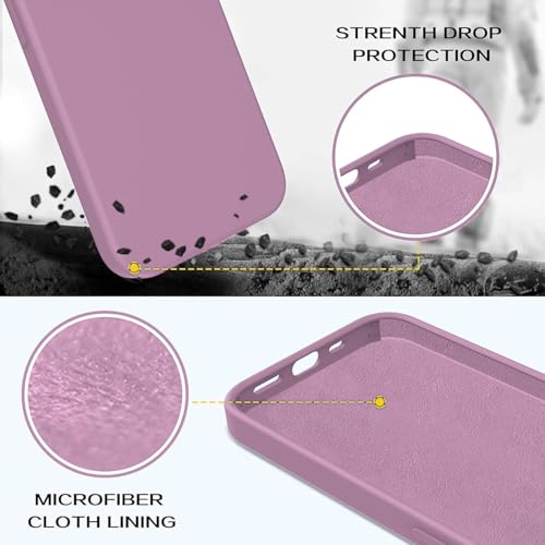 Image of DIZORO Samsung Galaxy S20 Ultra Case 6.9inch, Liquid Silicone Gel Rubber Shockproof Case Soft Microfiber Cloth Lining Cushion Compatible with Samsung S20 Ultra (Lilac)