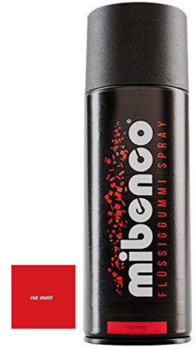 Preisvergleich Produktbild mibenco Flüssiggummi Spray rot matt - 400 ml