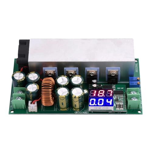 MiOYOOW DC Buck Converter, 12V-80V to 2.5V-50V DC Step Down Module, 5V 19V 21V 24V 48V 20A Adjustable Voltage Converter with Dual Display Screen3