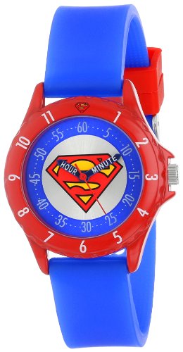 Superman Kids' SUP9010 Watch with Blue Rubber B