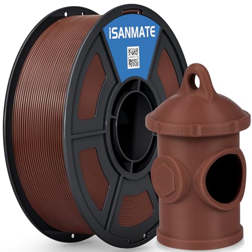 Image of iSANMATE ASA Filament 1.75mm Brown 1KG, UV & Weather Resistant 3D Printer Filament Perfect for Outdoor Functional Parts, Dimensional Accuracy + /- 0.02mm, 1kg Spool (2.2lbs)
