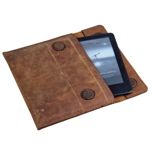 Leather Kindle Case Real Genuine Calf Leathercraft, Ebook Paperwhite