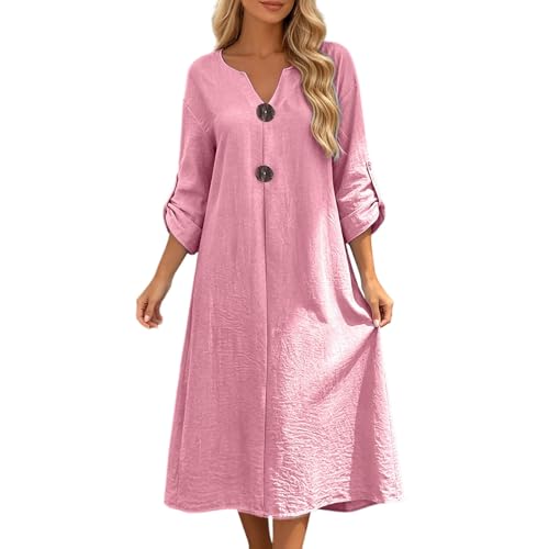 Robe d'été à manches longues contre la chaleur vêtement uni respirant