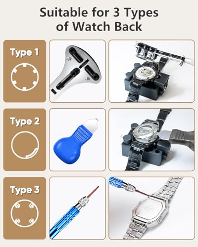 Image of EasyTime Watch Repair Kit 149IN1: Watch Link Removal & Battery Replacement | Complete Watch Repair Tools & Kits - Easy to Repair Your Watch with Back Case Opener, Spring Bar, Manual - An Ideal DIY Gift