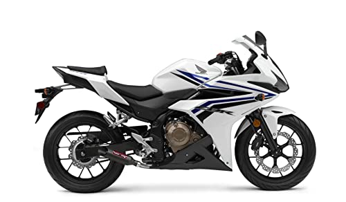 Coffman's Shorty Slip On Exhaust Muffler For Honda Cbr500R Cbr 500-R (2013-2023) Sportbike With Red Tip #TOP7