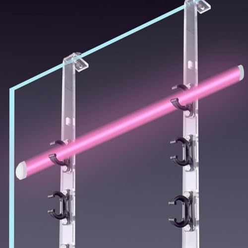 Soporte de luz de acuario ajustable con dos piezas de acrílico 5