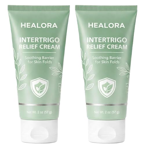 Hlonns Healora Intertrigo Cream Skin Fold Care & Chafing Support Cream With Zinc Oxide Undecylenic Acid Witch Hazel Extract Tea Tree Oil Supports Skin Comfort for Friction-Prone Areas 2 oz (2)