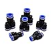 Industrial Y-Joint Quick Fittings 4-16mm PW/PY Series for Pneumatic & Water Systems - 10 Pieces, High Flow(Pw 10-8)