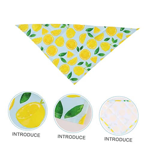 HYTROVE Haustier Bandana Hundehalstuch Aus Baumwolle Mit Fruchtdesign Leicht Anzulegen Für Katzen Und Hunde Haustierzubehör Für Alltag Und Party