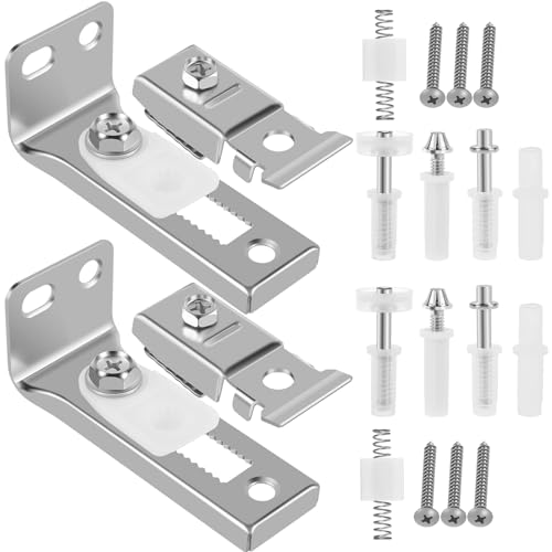 de Kit de reparación de hardware de la puerta de 20 piezas de 20 piezas Kit de hardware de hardware de puertas de acero inoxidable de acero inoxidable de accesorios de reemplazo de puerta corredera de