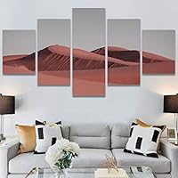 SIGNWIN 5 Panel Canvas Wall Art Modern Art Desert Multicolor Nature Photography Relax/Calm Southwest for Home Decorations Ready to Hang - 60
