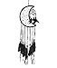 OMA Half Moon Dream Catcher with Suede and Feathers Traditional Dreamcatcher - Large Size - 39