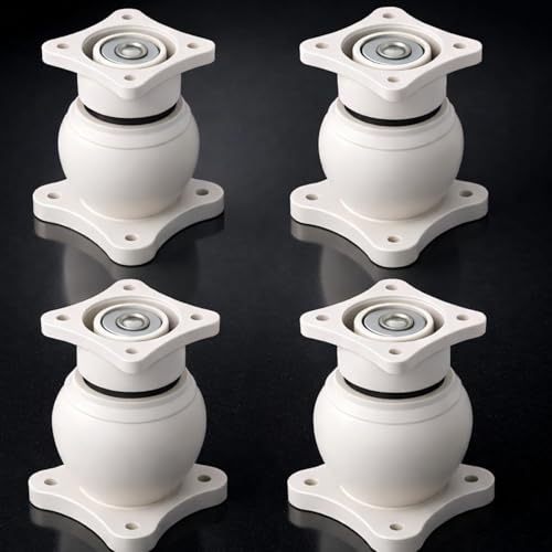 Image of Elite Heavy Duty Wall Mounted Magnetic Door Stopper Catcher, Size 5 Number, for Main Door, Bed Room Door, and All Other Type Doors Protection, Pack of 4 (White)