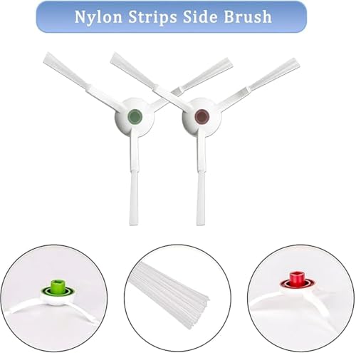 Image of Replacement Parts /Vacuum Accessories kit Compatible with ECOVACS Deebot T20 Omni /PRO /MAX T20 Pro /Max Plus 1 Main Brush, 4 Side Brushes, 2 Filters 2 Dust Bag, 1 Cleaning Tool