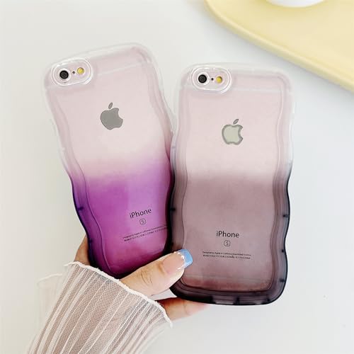 Coque silicone pour iPhone 6 Plus finition premium dégradé violet raffiné - 3