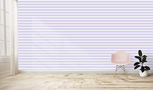 Image of DWELLSINDIA Purple Striped Self Adhesive Wallpaper Waterproof, Scratch Resistant, Laminated 41x244 cm