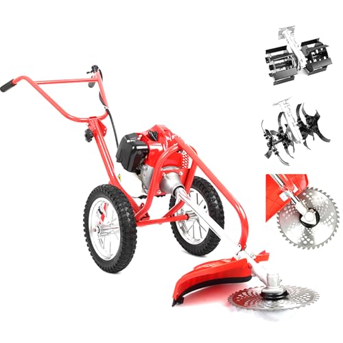 Cortador de césped de Gasolina 3 en 1, cortacésped con Gasolina, cortacésped de césped de Gasolina, cortacésped de Gas autopulsado, desmalezando el Ancho de 35-40 cm, Utilizado para Cortar el césped